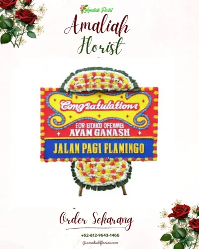Bunga Papan Congratulation di Derekan